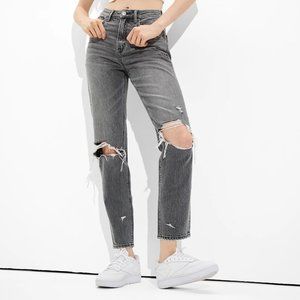 AE Ripped Highest Waist Mom Jean